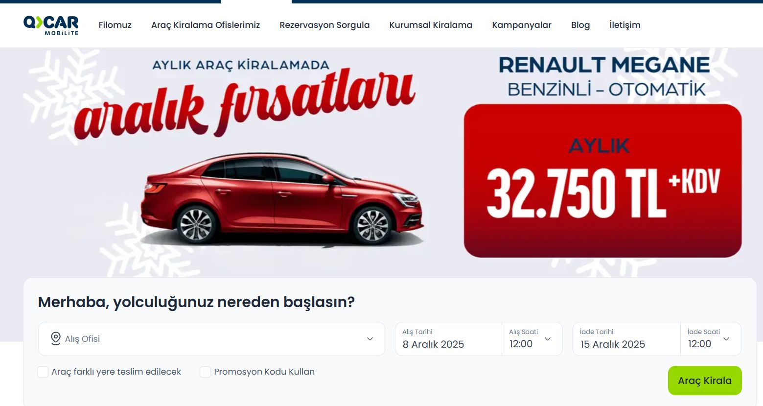 Araç Kiralama İstanbul – qcar.com.tr